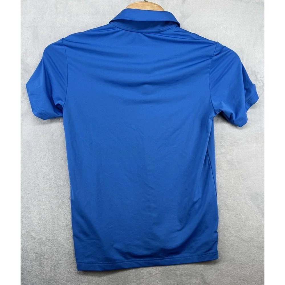 Adidas Quail Hollow Country Club Golf Polo Shirt Performance Blue Men's Size S - Picture 2 of 5